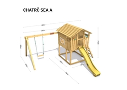 Dětský domeček Monkey´s Home Chatrč pirát Sea .
