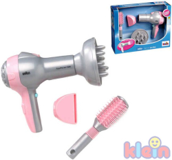 KLEIN Dětský fén Na baterie Set S hřebínkem BRAUN KLEIN Dětský fén Na baterie Set S hřebínkem BRAUN