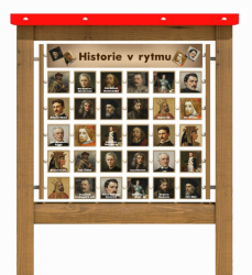 Monkeys Edukační panel Pexeso - Historie v rytmu 160