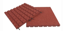 Pryžová deska 1x1m červená - síla 30mm - výška pádu 0,9 m Pryžová deska 1x1m červená - síla 30mm - výška pádu 0,9 m