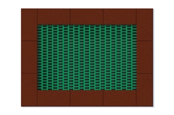 Zemní trampolína ORTA - obdelníiková 1,5x2 m skákací plocha 1x1,5m