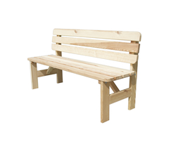 VIKING zahradní lavice dřevěná PŘÍRODNÍ - 150 cm .