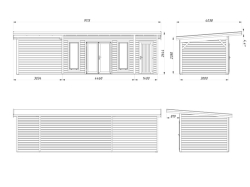 Zahradní domek Aurelia 16,7 + 7,9  m2 (hliníková okna a dveře)