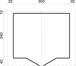 ZAHRADNÍ DOMEK  Vivian 6,9 m2 (320cm x 260cm) tl. 28mm