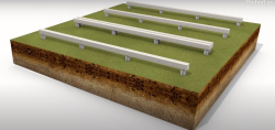 Základový rám na zemních vrutech včetně montáže (Betty 25 m2) Základový rám na zemních vrutech včetně montáže (Betty 25 m2)