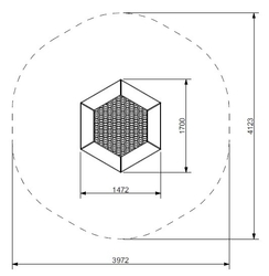 Zemní trampolína HEXO - šestiboká 1,7 x 1,5 m Zemní trampolína HEXO - šestiboká 1,7 x 1,5 m