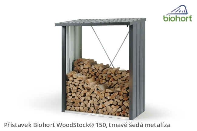 Biohort Přístavek WoodStock® 150, tmavě šedá metalíza .