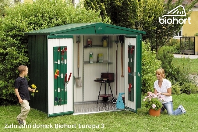 Biohort Zahradní domek EUROPA 3, tmavě zelená .