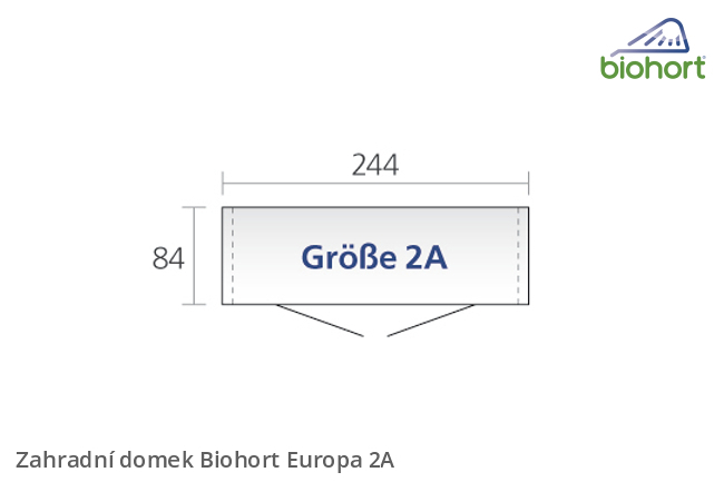 Biohort Zahradní domek EUROPA 2A, tmavě zelená .