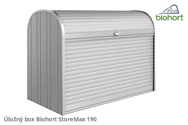 Biohort Úložný box StoreMax® 190, šedý křemen metalíza .