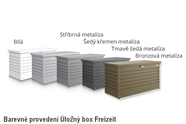 Biohort Úložný box FreizeitBox 100, stříbrná metalíza .