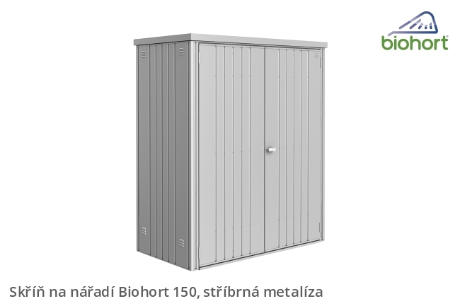 Biohort Skříň na nářadí 150, stříbrná metalíza .