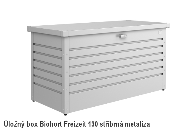 Biohort Úložný box FreizeitBox 130, stříbrná metalíza .