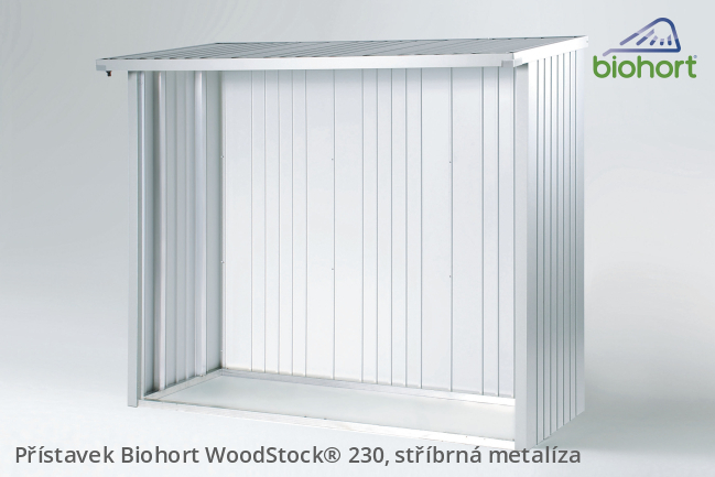 Biohort Zadní stěna WoodStock® 230, tmavě šedá metalíza .