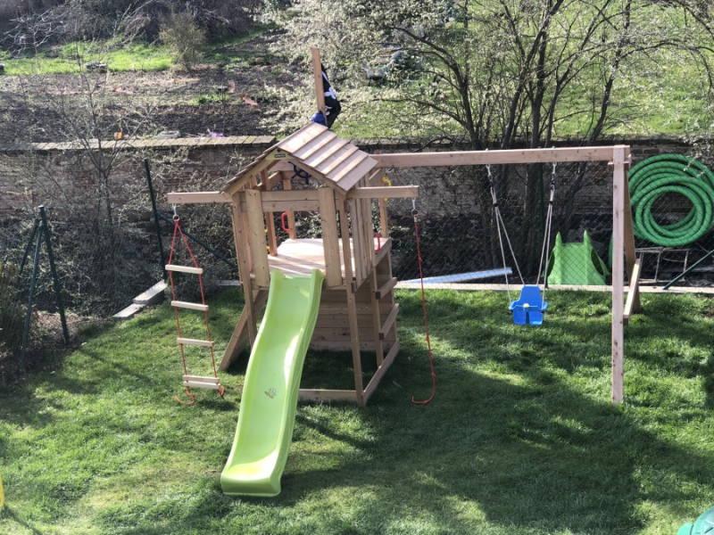 Dětské hřiště Monkey´s Home Malý pirát JIM bez skluzavky