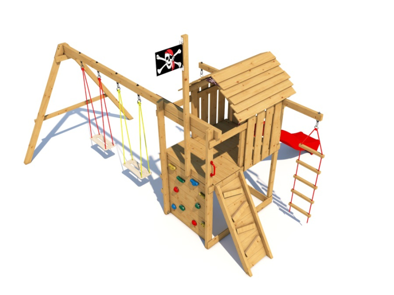 Dětské hřiště Monkey´s Home Malý pirát JIM bez skluzavky