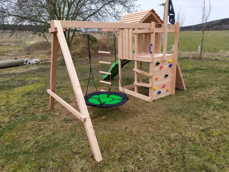 Dětské hřiště Monkey´s Home Malý pirát JIM bez skluzavky