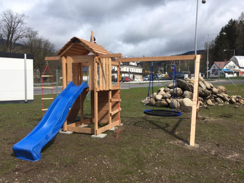 Dětské hřiště Monkey´s Home Malý pirát JIM bez skluzavky