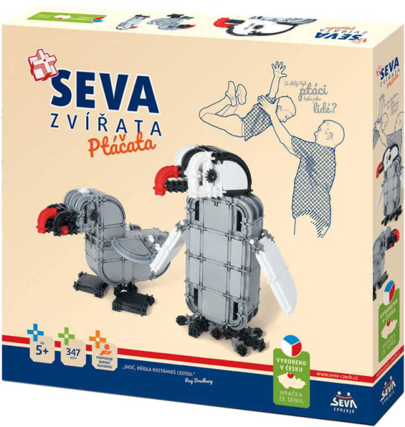 SEVA Zvířata ptáčata plastová STAVEBNICE 347 dílků