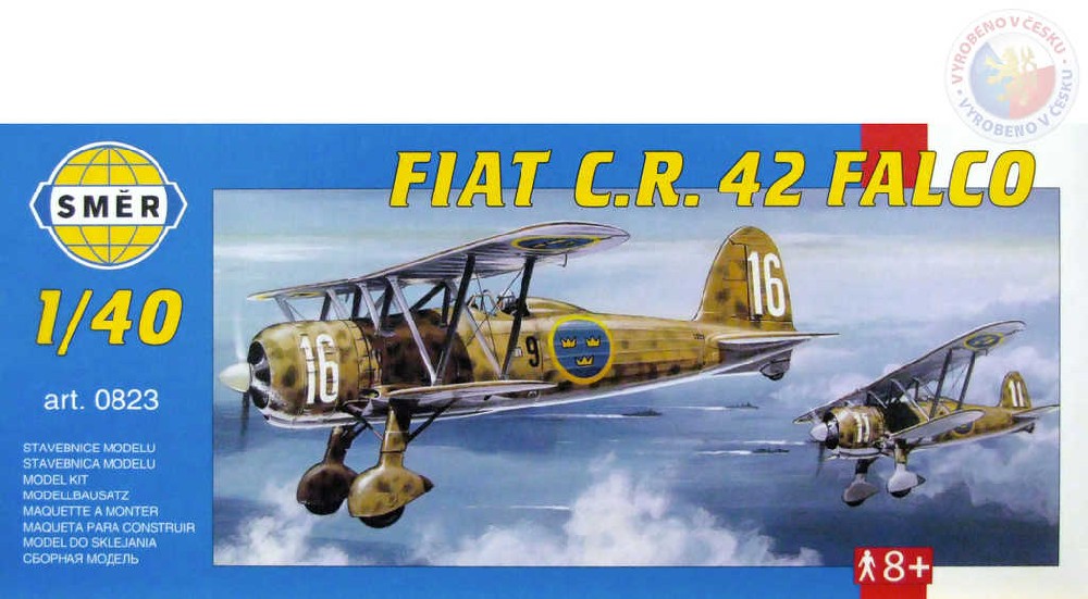 SMĚR Model letadlo Fiat CR 42  1:40 (stavebnice letadla)