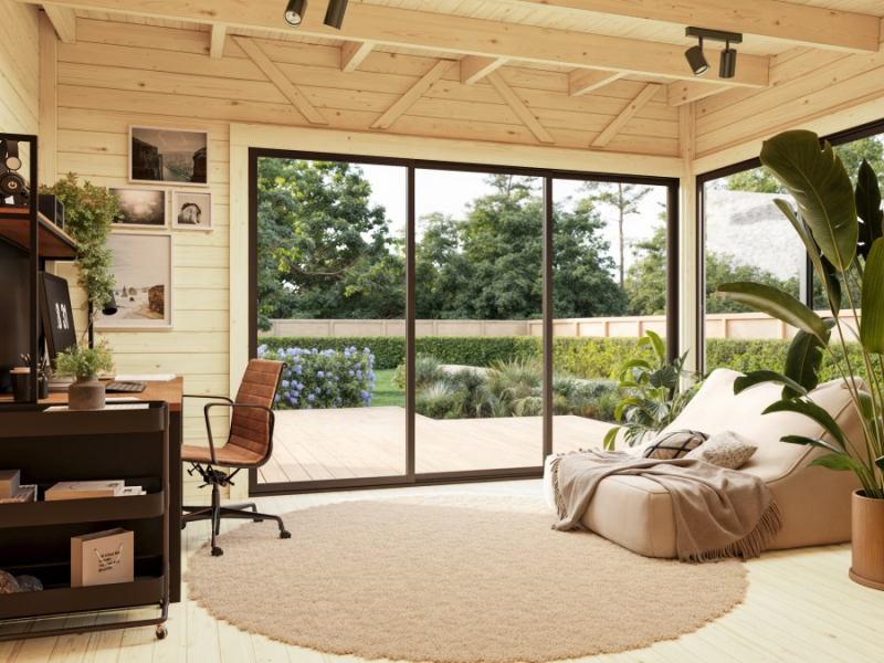 Zahradní domek Andrea 15,2 m2 s posuvnými dveřmi