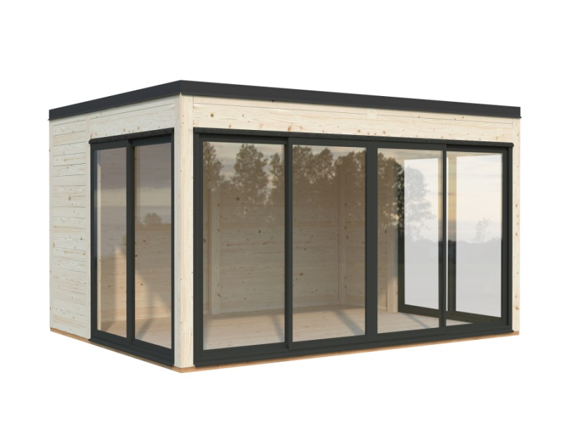 Zahradní domek Serena 12,6 m2 Set 2  s posuvnými dveřmi